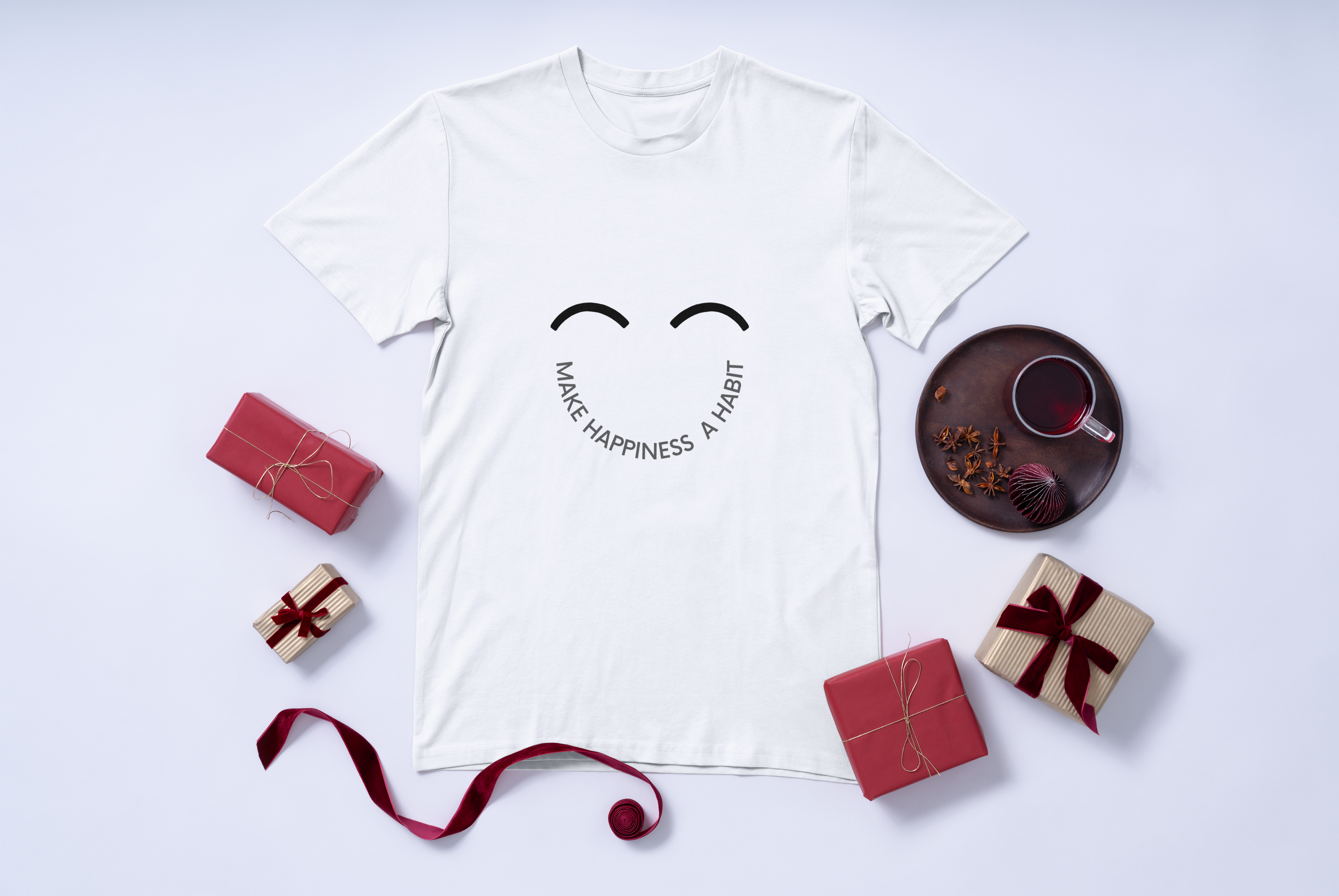 Unisex 'Make Happiness a habit' T-Shirt
