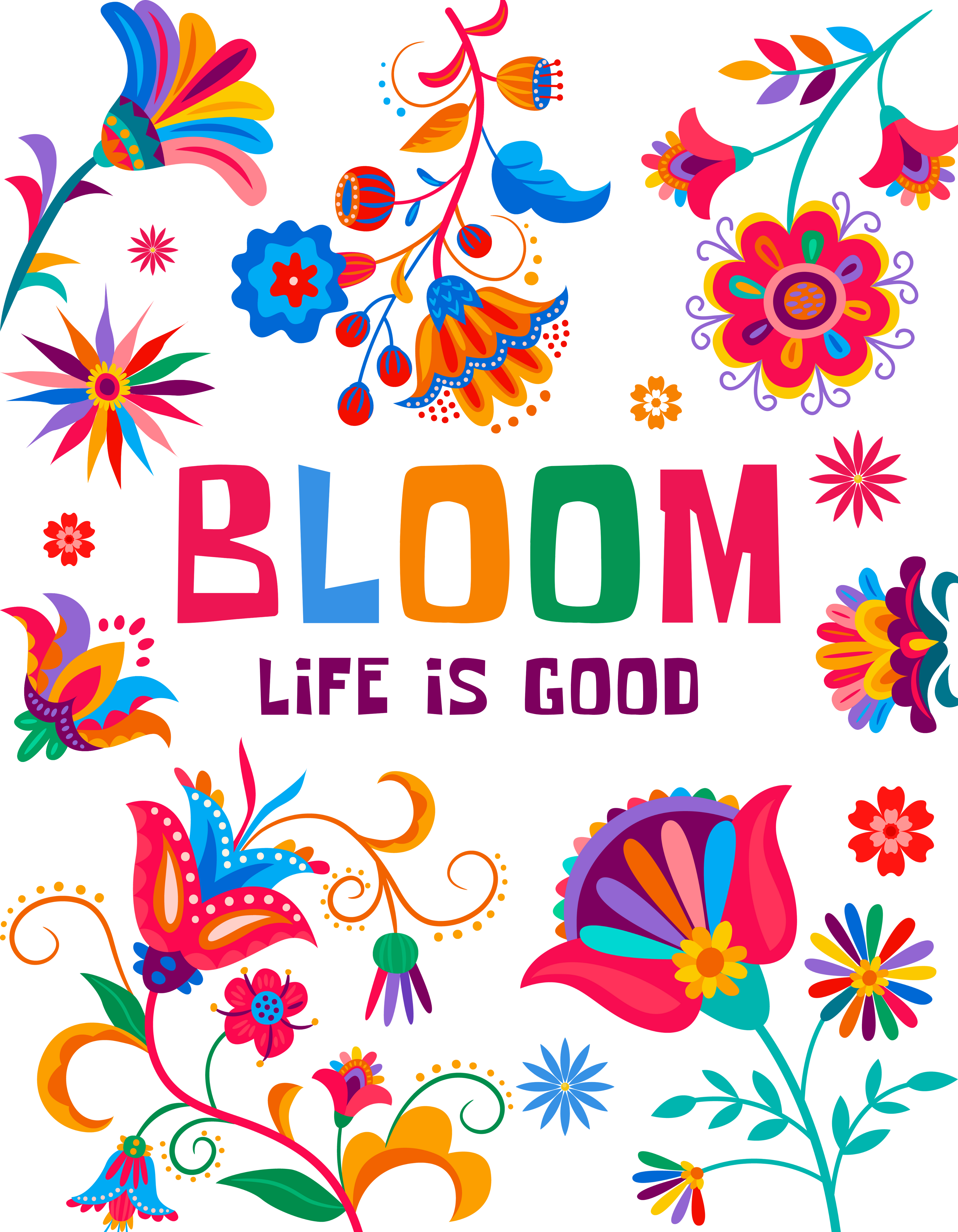 Unisex Raglan T-Shirt - Bloom Life is good