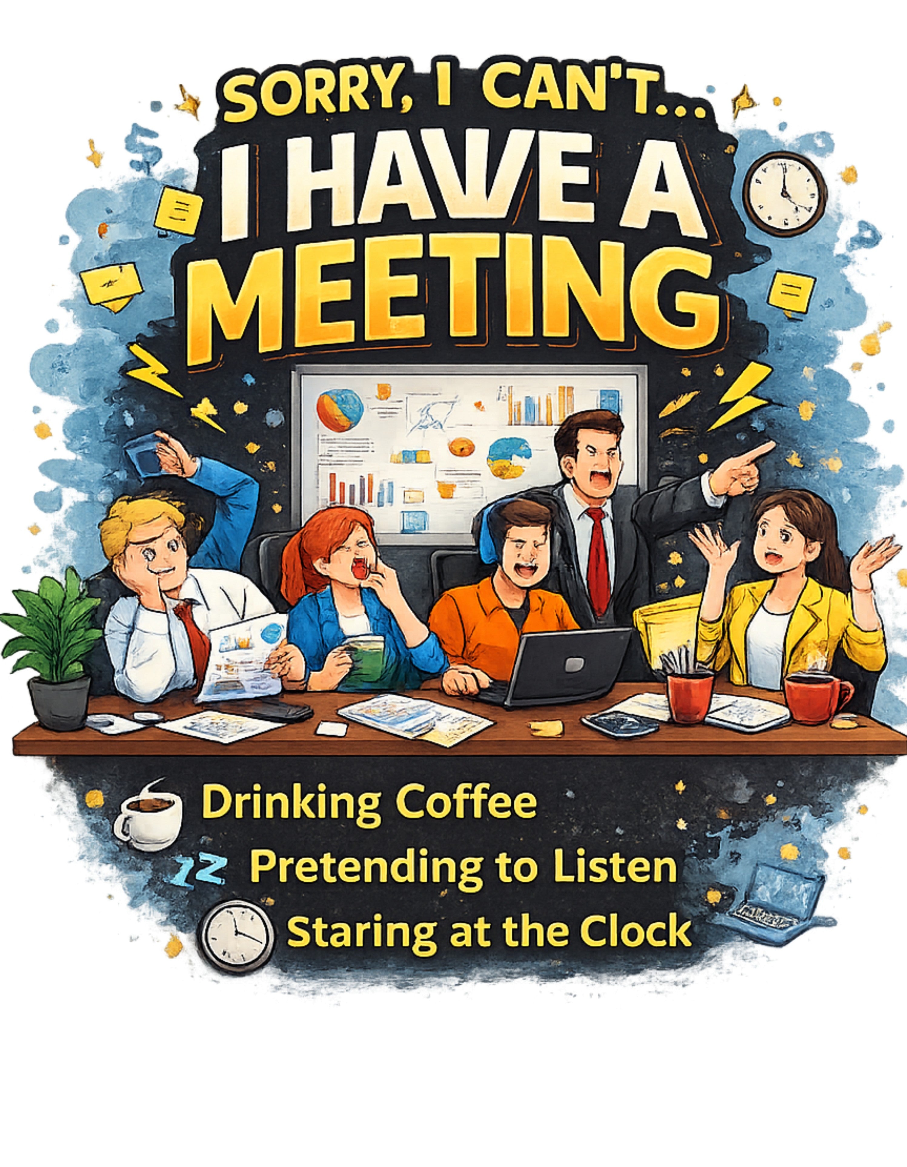 'I have a meeting' T-Shirt