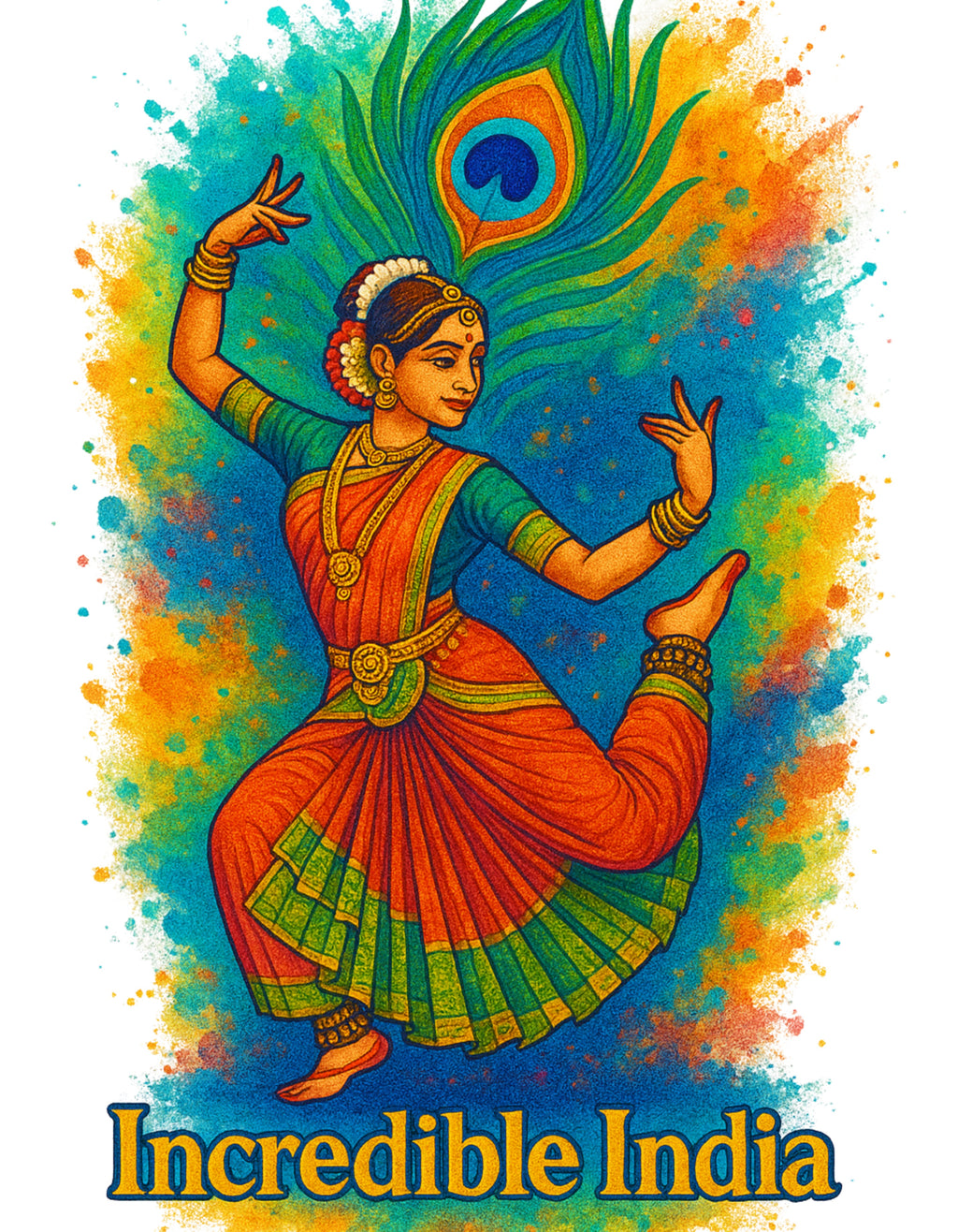 Women T shirt - Incredible India