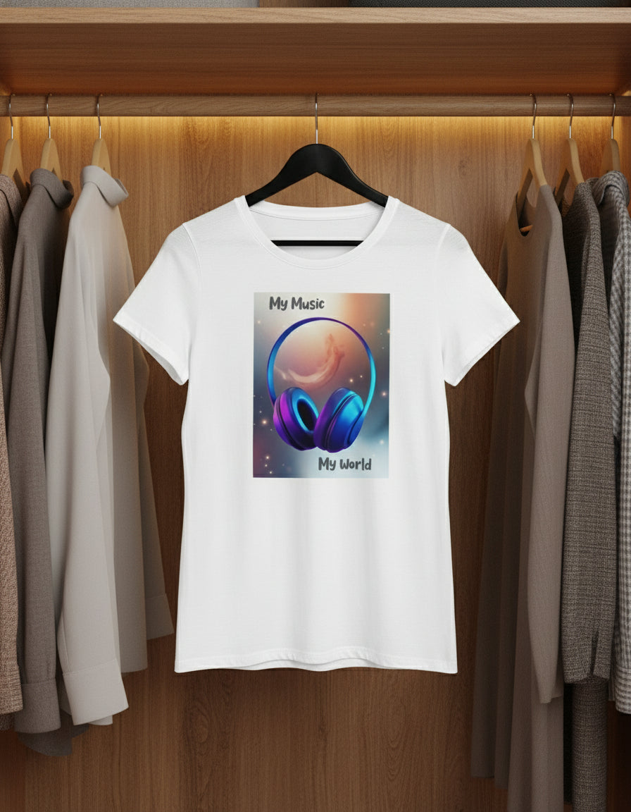 Unisex Supima T-Shirt My Music My world