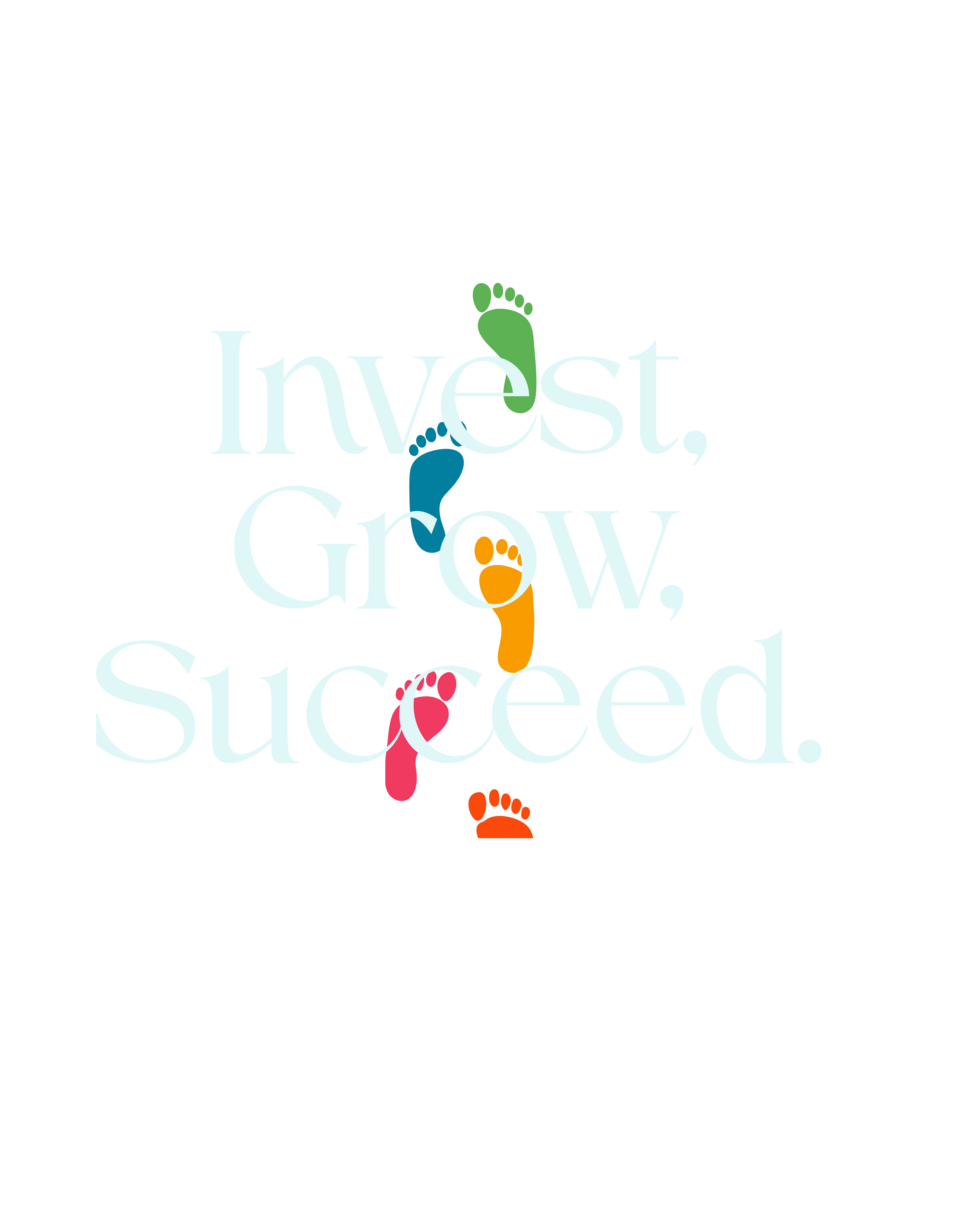 Unisex 'Invest, grow, succeed' T-Shirt
