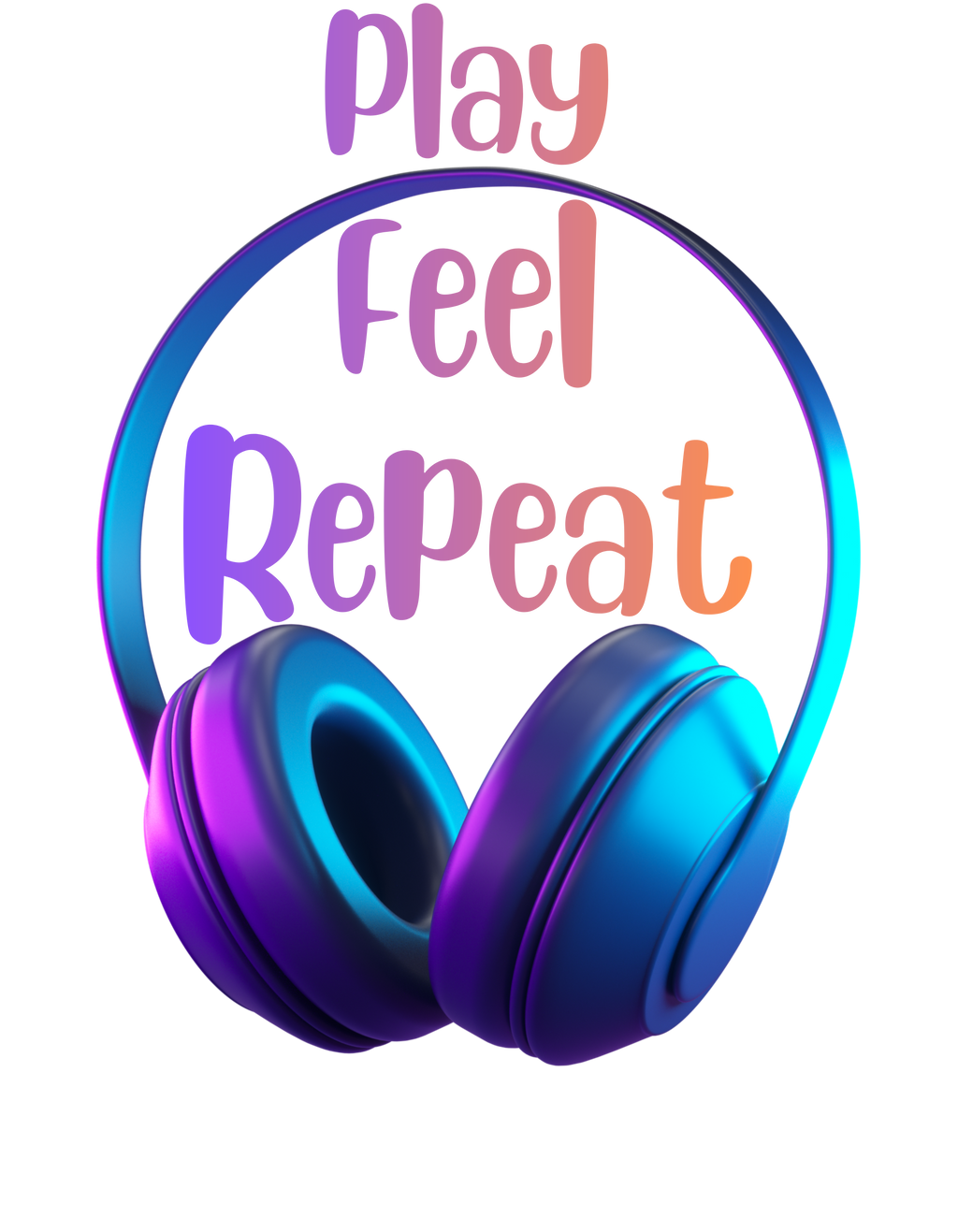 Unisex 'Play Feel Repeat' T-Shirt
