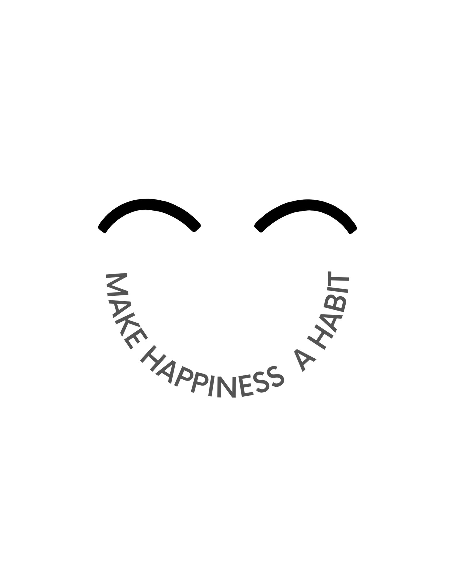 Unisex 'Make Happiness a habit' T-Shirt