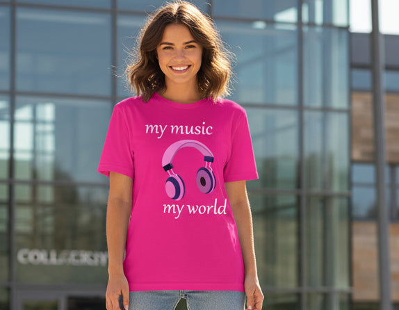 My Music My world - Short Sleeve T-Shirt Women