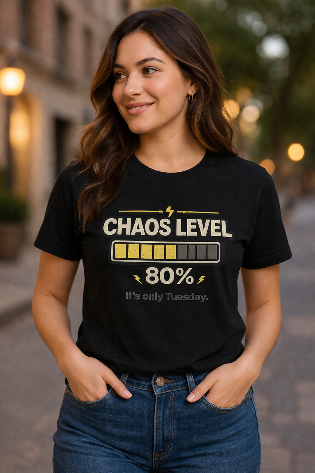 Chaos Level 80% Graphic T-Shirt