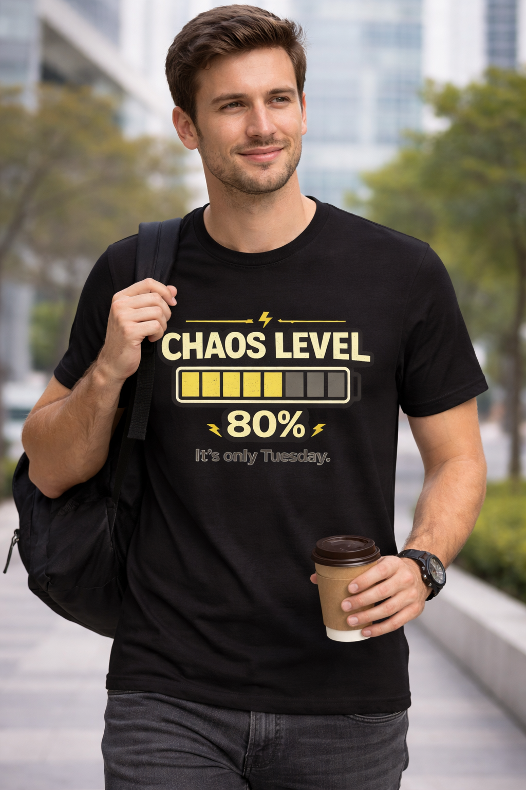 Chaos Level 80% Graphic T-Shirt