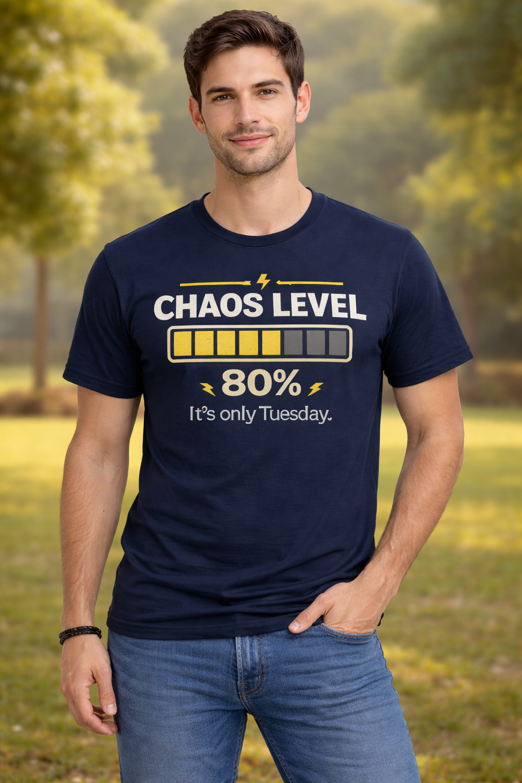 Chaos Level 80% Graphic T-Shirt