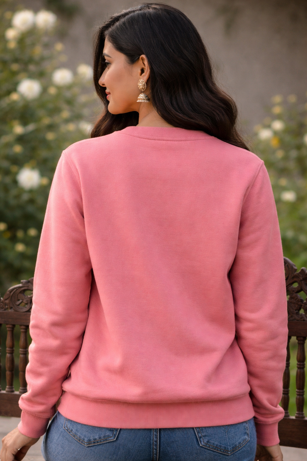 Desi Girl Elegant Ethnic Art Sweatshirt