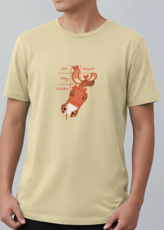 'Eat Play Cuddle repeat' T-Shirt