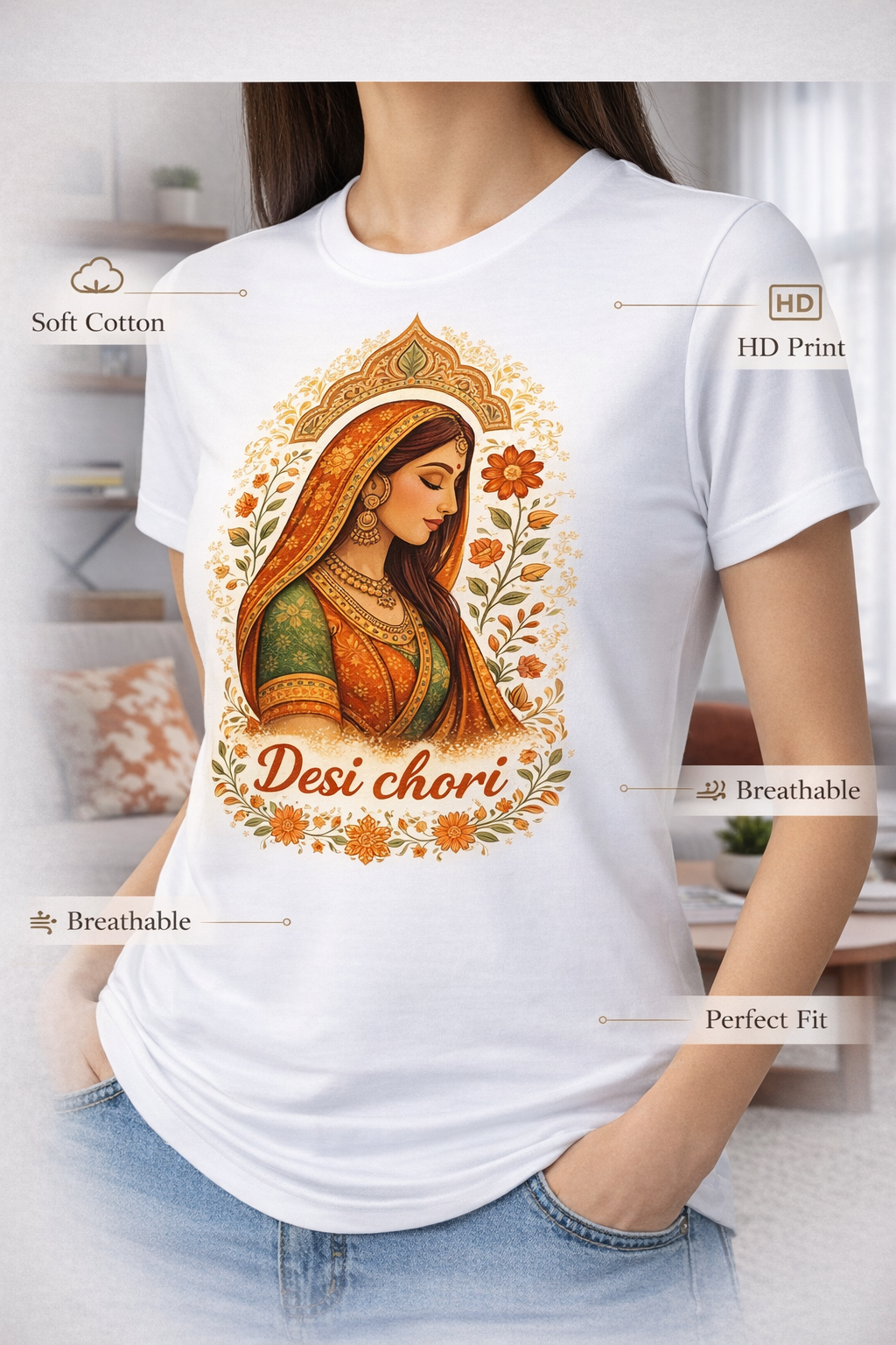 Desi Chori Graphic T-Shirt