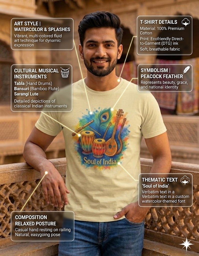 Soul of India Graphic Tshirt