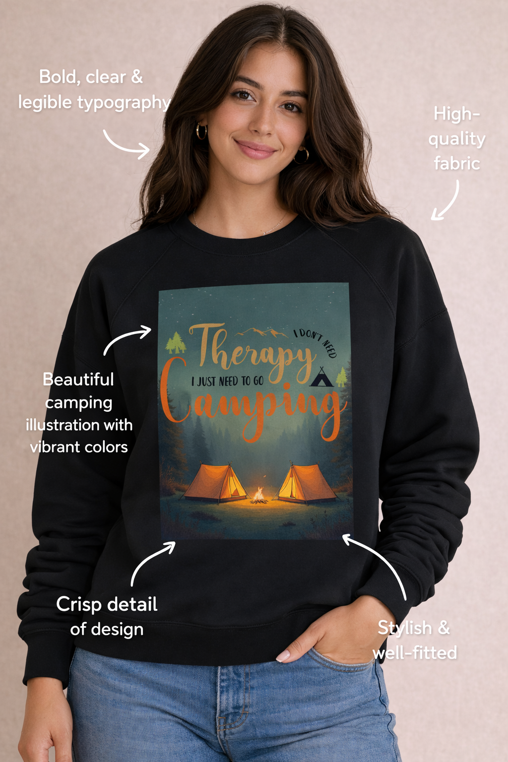 I Just Need Camping Sweatshirt