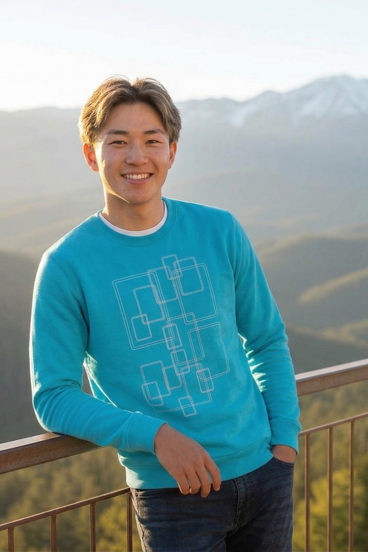Turquoise Long Sleeve Sweatshirt