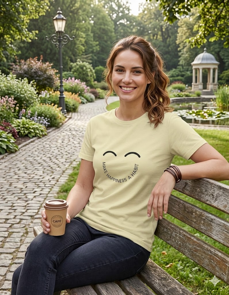 Make Happiness a Habit Premium Everyday T-Shirt