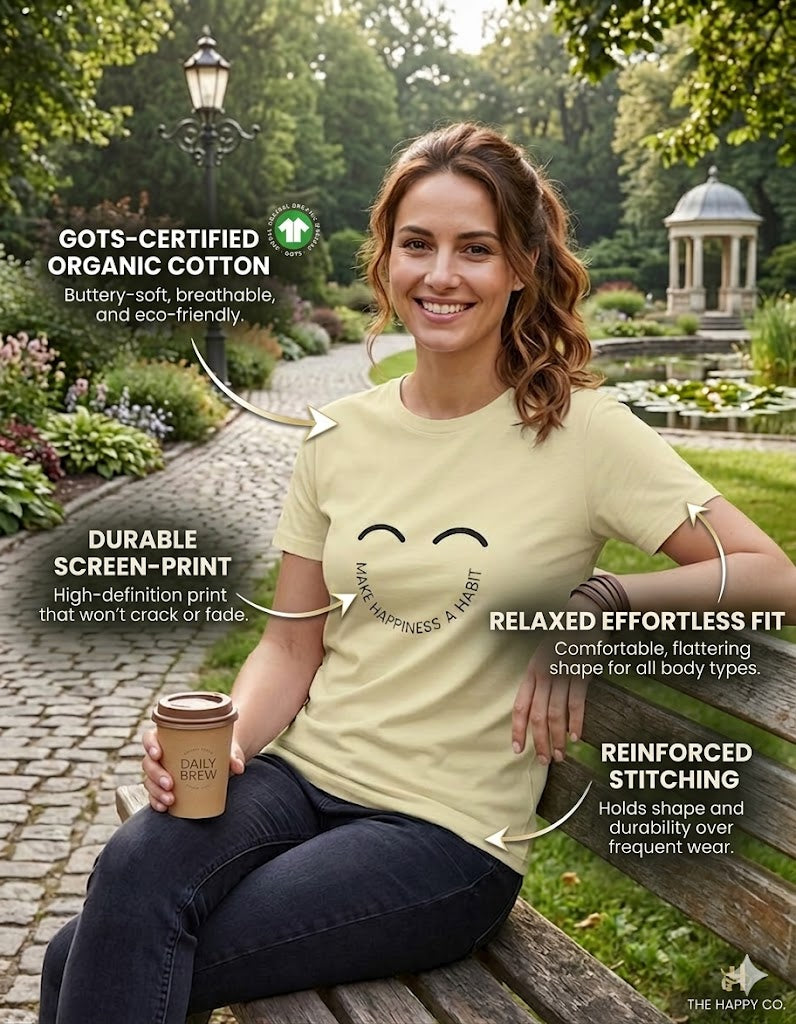 Make Happiness a Habit Premium Everyday T-Shirt