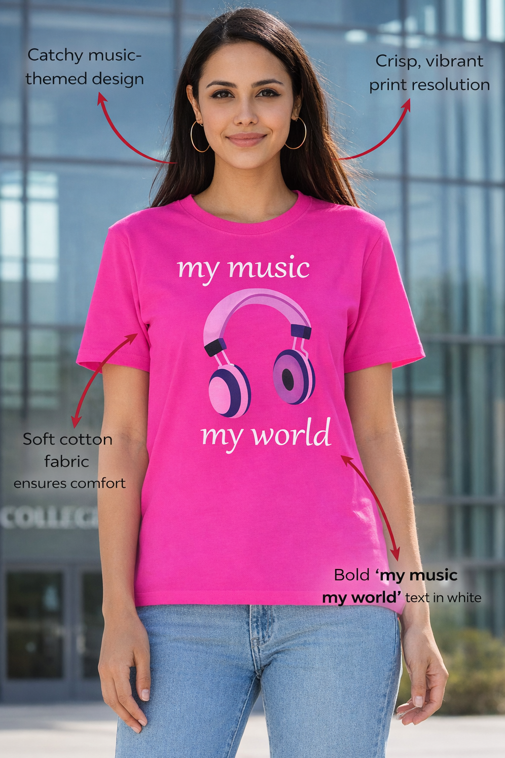 My Music My World T-Shirt&nbsp;
