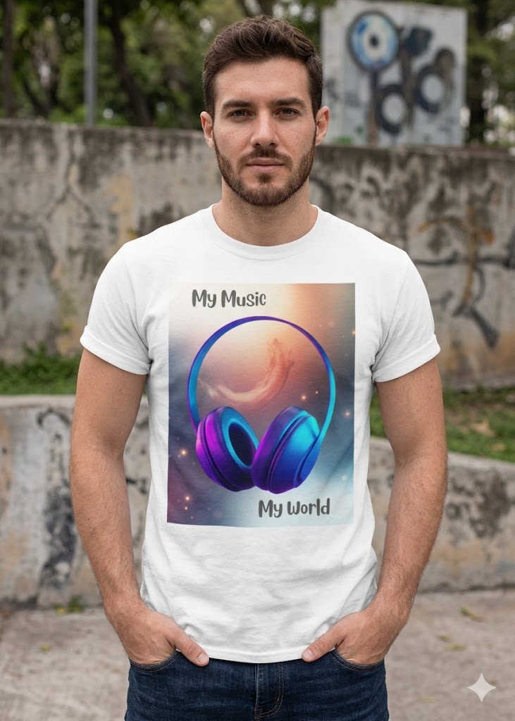 My Music My World' Graphic Tee