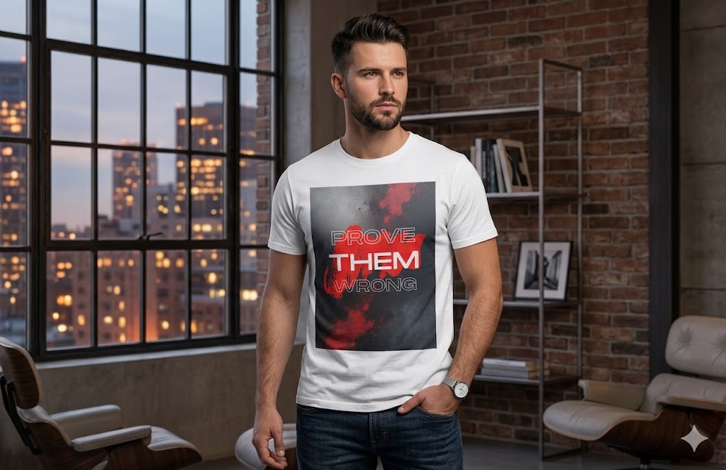 Prove Them Wrong Motivational Graphic Tshirt