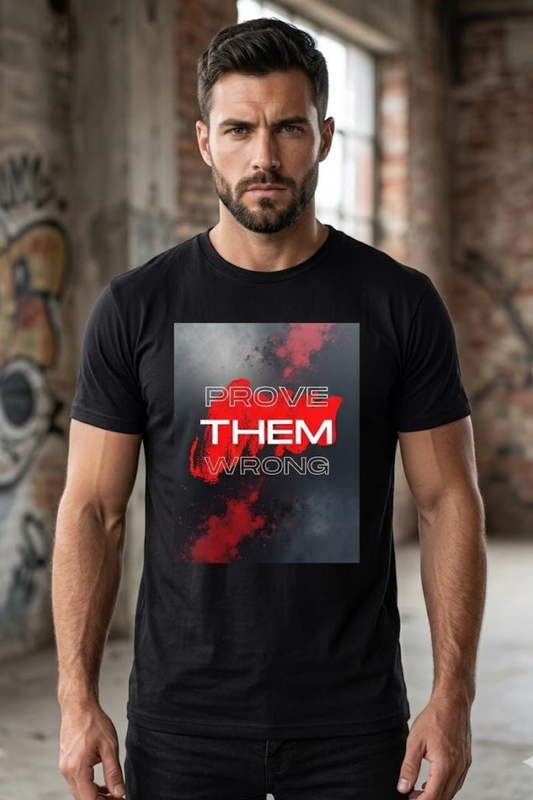 Prove Them Wrong Motivational Graphic Tshirt