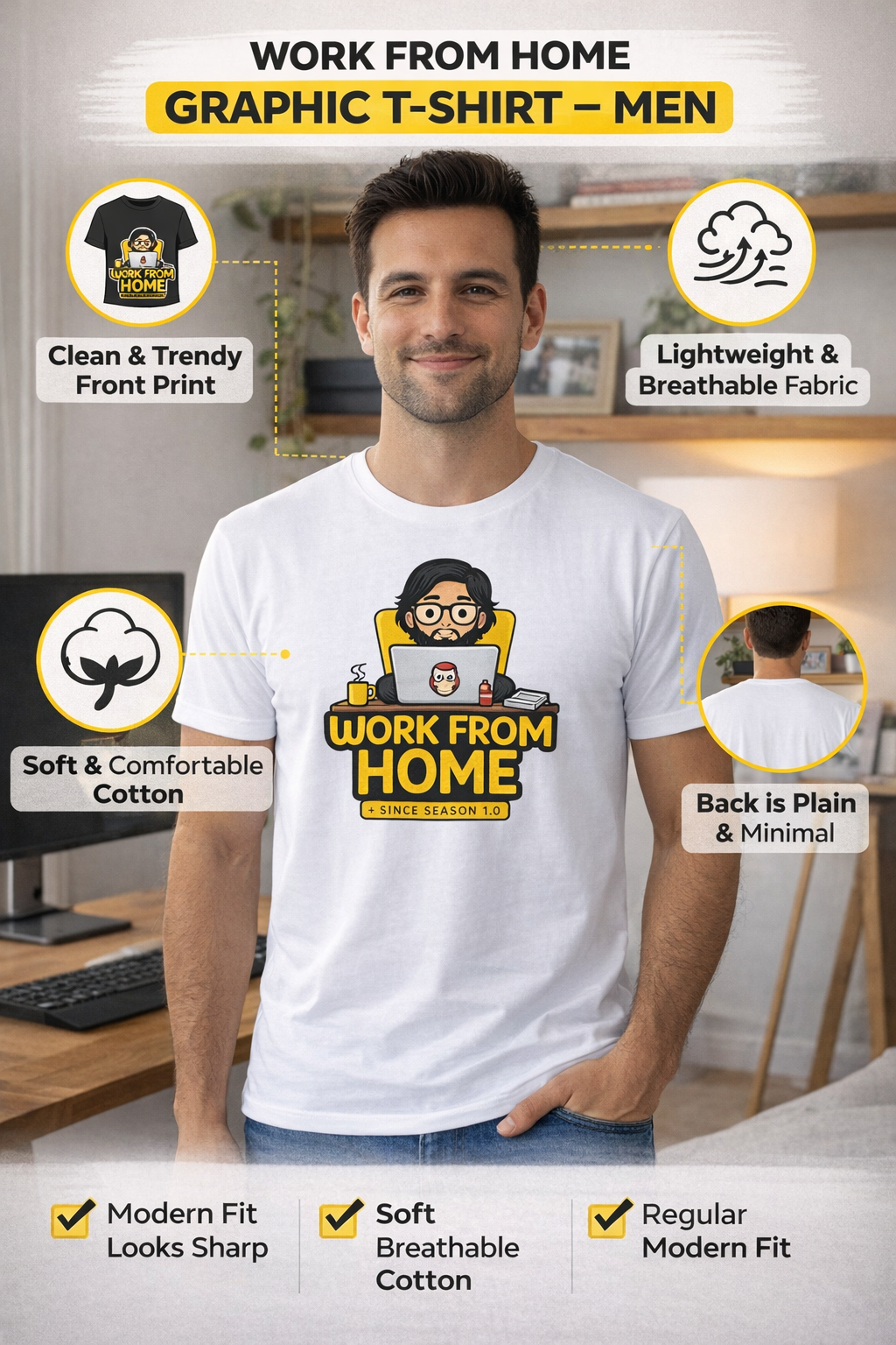 Work From Home Unisex Tshirt
